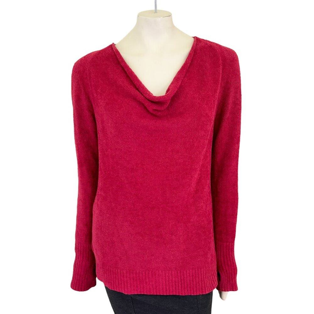 ATHLETA Cuddle Up Cozy Cowl Neck Sweater Red SZ M